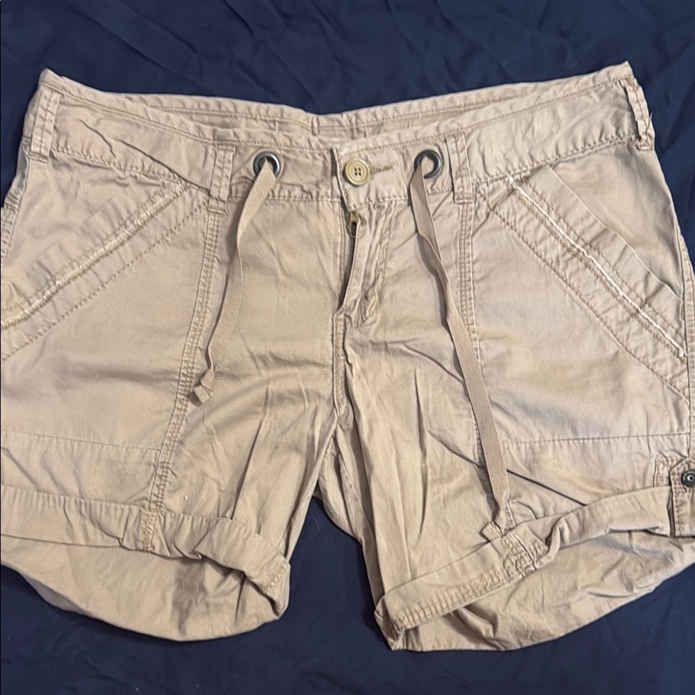UNIONBAY Tan Cargo Shorts with Drawstring Waist